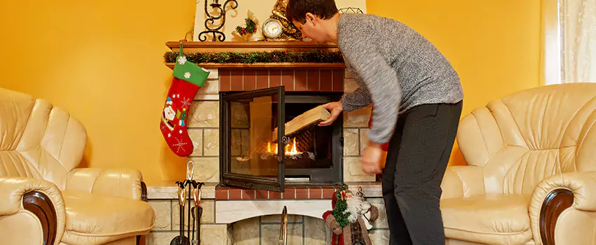 Rusted Metal Fireplace Restoration in Wisconsin Rapids, Wisconsin